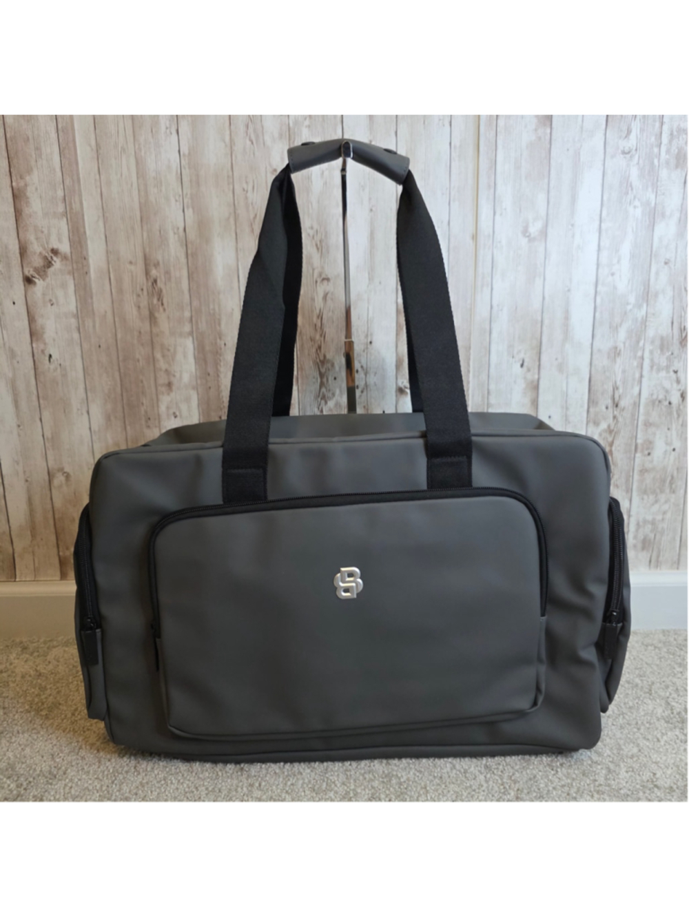 Hugo Boss Travel Bag Gym, Duffle Grey and Black NWOT